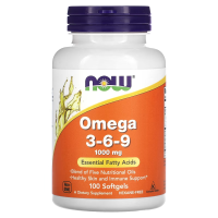Купить NOW Foods, Omega 3 6 9, 1000 мг, 100 капсул | Омега 3 6 9