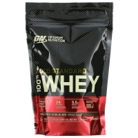 Купить Optimum Nutrition, Gold Standard, 100% Whey, протеиновая сыворотка со вкусом шоколада, 454 г (1 фунт)