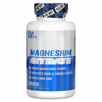 Купить EVLution Nutrition, Magnesium Магний Цитрат Citrate, 200 mg, 60 Veggie Capsules