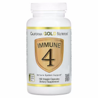 Купить California Gold Nutrition, Immune 4, Иммуне 4 ,средство для укрепления иммунитета, 180 растительных капсул