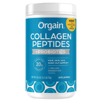Купить Orgain Collagen Peptides + Probiotics, Unflavored 726 gramm | Коллагеновые пептиды Оргаин + пробиотики, без вкуса