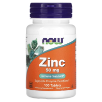 Купить NOW Foods, цинк, 50 мг, 100 таблеток | Zinc 50 mg 100 tabs
