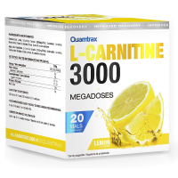 Купить Quamtrax Nutrition L Carnitine 3000, 20 флаконов по 25 мл | Л Карнитин со вкусом лимона