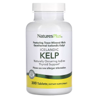 Купить NaturesPlus KELP, исландские бурые водоросли, 300 таблеток, КЕЛП