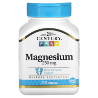 Купить 21st Century Magnesium, магний, 250 мг, 110 таблеток