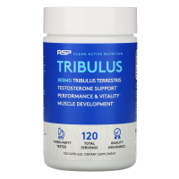Купить Трибулус террестрис, Tribulus Terrestris, RSP Nutrition, поддержка тестостерона, 800 мг, 120 капсул