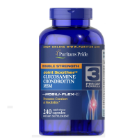 Купить Puritans Pride Glucosamine Double Strength Глюкозамин, хондроитин и МСМ 240 таблетках