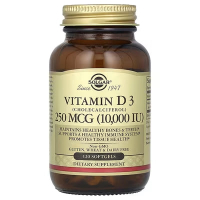 Sotib oling Solgar, D3 vitamini (xolekalsiferol), 250 mkg (10 000 IU), 120 kapsula