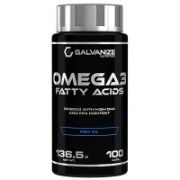 Купить Galvanize Omega 3 Fish Oil (high DHA and EPA Content), 100 caps 136.5g | Галванайз Омега 3, Рибый жир