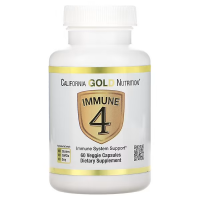 Купить California Gold Nutrition, Immune 4, Иммуне 4, средство для укрепления иммунитета, 60 вегетарианских капсул