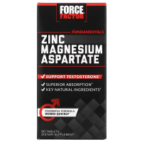 Купить Force Factor Zinc Magnesium Aspartate, Цинк и аспартат магния, 60 таблеток