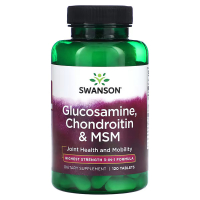 Sotib oling Swanson, Glucosamine, Chondroitin va MSM, 120 tabletka