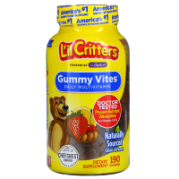 Купить Lil Critters, Gummy Vites, ежедневные мультивитамины, 190 жевательных мармеладок