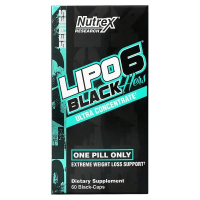 Купить Nutrex Research, LIPO-6 Black для женщин, ультраконцентрат, 60 черных капсул