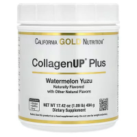 Купить California Gold Nutrition, CollagenUp Plus, гидролизованные пептиды морского коллагена с клетчаткой и незаменимыми аминокислотами, арбуз юдзу, 494 г (1,09 фунта)