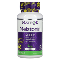 Купить Natrol, Melatonin, медленное высвобождение, Мелатонин с повышенной силой действия, 5 мг, 100 таблеток