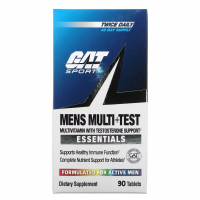 Купить GAT, Mens Multi+Test 90 таблеток, поливитамины с поддержкой тестостерона, Мулти + Тест