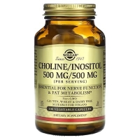 Sotib oling Solgar, Choline/Inositol, 100 Vegetable Capsules