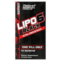 Купить Nutrex Research, LIPO 6 Black, ультраконцентрат, 60 черных капсул