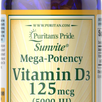 Sotib oling Puritans Pride Vitamin D3 125 mcg (5000 IU)