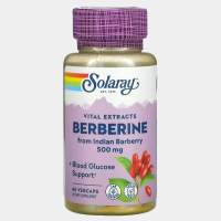 Купить Solaray, Берберин, 500 мг, 60 растительных капсул