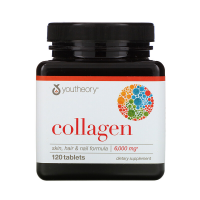 Купить Youtheory Collagen + Vitamin C 120tabs 120 Tablets, 6000Mg Ca, Usa, Коллаген, Витамин семёновская С