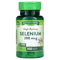 Купить Natures Truth, Высокоэффективный  Selenium селен, 200 мкг, 100 таблеток