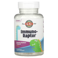 Купить KAL, Dinosaurs, Immuno-Raptor, Иммуно-Раптор ,комплекс для поддержки иммунитета, со вкусом апельсина, 60 жевательных таб