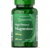 Купить Puritans Pride High Potency Magnesium 500 mg 100 таблетках