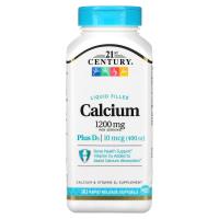 Купить 21st Century Calcium, кальций с витамином D3 90 мягких таблеток с быстрым высвобождением