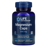 Купить Life Extension, Магний в капсулах, 500 мг, 100 вегетарианских капсул | Magnesium Caps