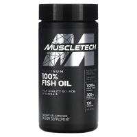 Купить MuscleTech, Platinum 100% Omega Fish Oil (Omega), Essential (серия), рыбий жир с омега 3 жирными кислотами, 100 мягких желейных капсул