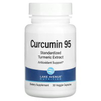 Купить Lake Avenue Nutrition, куркумин 95, 500 мг, 30 вегетарианских капсул | Curcumin 95, 30 caps