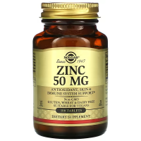 Купить Solgar, Zinc, цинк, 50 мг, 100 таблеток