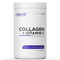 Купить OstroVit Collagen +Vitamin C 400g без вкус | Островит Коллаген +витамин С - (Без вкус)