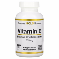 Купить California Gold Nutrition Vitamin E, биоактивный витамин Е, 335 мг, 90 растительных капсул