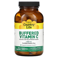 Купить Country Life, Буферизованный витамин C, 1000 мг, 100 таблеток