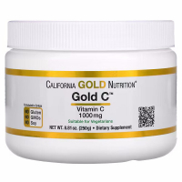 Купить California Gold Nutrition (Vitamin C), Gold C Powder, витамин C, 1000 мг, 250 г (8,81 унции)