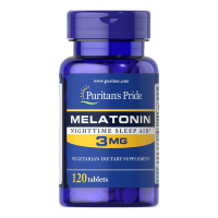 Купить Мелатонин, Melatonin, Puritans Pride, 3 мг, 120 таблеток