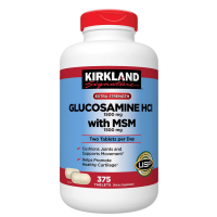 Купить Kirkland Signature Glucosamine with MSM, 375 Tablets, Глюкозамин Киркланд Signature с МСМ, 375 таблеток