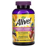 Купить Nature's Way, Alive! комплексная мультивитаминная добавка для женщин, ягодный вкус, 130 жевательных конфет