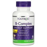 Купить Natrol, Комплекс витаминов группы B, быстрорастворимые, натуральный кокосовый вкус, 90 таблеток