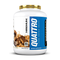 Купить Magnum Nutraceuticals Quattro Protein Powder - 4lbs - Peanut Butter Cups - Protein Isolate - Lean Muscle Creator - Metabolic Optimize, Протеин изолат От Магнум