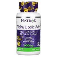 Купить Natrol Alpha Lipoic Acid, Альфа-липоевая кислота, медленное высвобождение, 600 мг, 45 таблеток