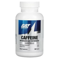 Купить GAT Caffeine, Кофеин, метаболизм и производительность, 100 таблеток