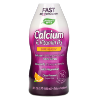 Купить Natures Way, кальций и витамин D3, цитрус, 480 мл - Calcium +Vitamin D3 (со вкусом)