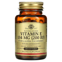 Купить Solgar, Natural Source Vitamin E, 134 mg (200 IU), 100 Softgels