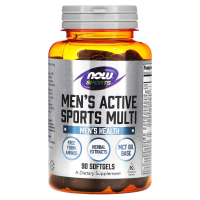 Купить NOW Sports, Mens Active Multivitamin, мультивитамины для мужчин и женщин, 90 мягких таблеток