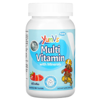 Купить Yum-Vs Multi Vitamin, Мультивитамины с минералами, приятные фруктовые вкусы, 60 желейных таблеток