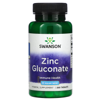 Купить Swanson, Глюконат цинка, 30 мг, 250 таблеток | Zin Gluconate